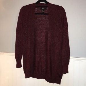 Maroon cardigan